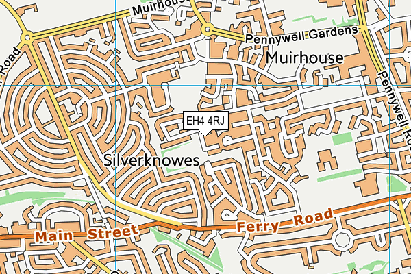 EH4 4RJ map - OS VectorMap District (Ordnance Survey)