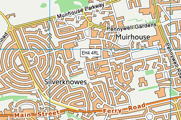 EH4 4RL map - OS VectorMap District (Ordnance Survey)