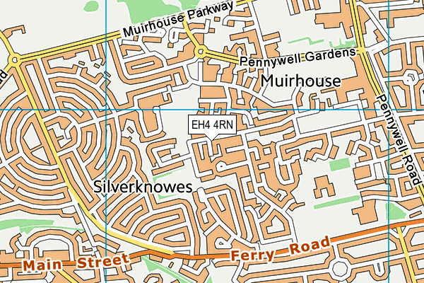 EH4 4RN map - OS VectorMap District (Ordnance Survey)