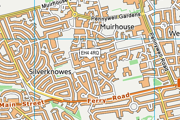 EH4 4RQ map - OS VectorMap District (Ordnance Survey)