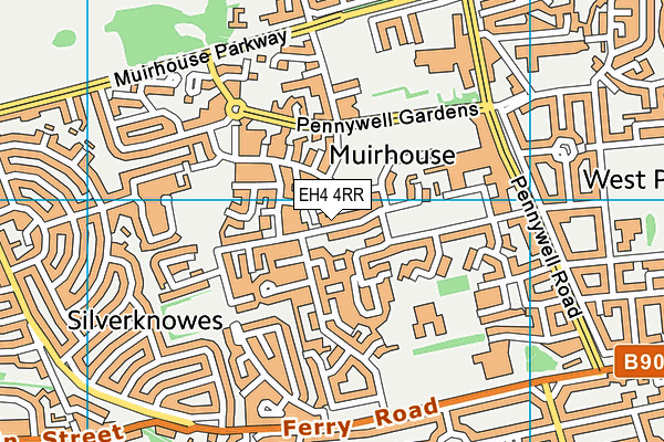 EH4 4RR map - OS VectorMap District (Ordnance Survey)