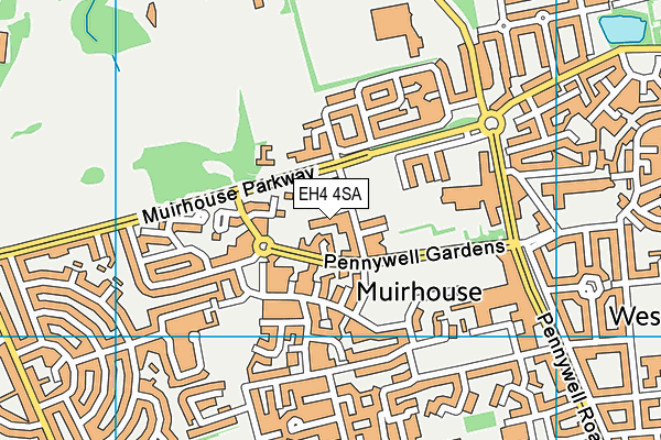 EH4 4SA map - OS VectorMap District (Ordnance Survey)