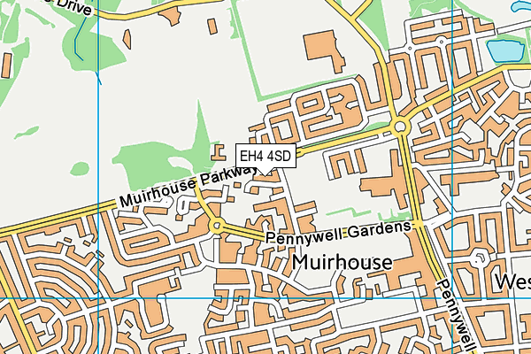 EH4 4SD map - OS VectorMap District (Ordnance Survey)