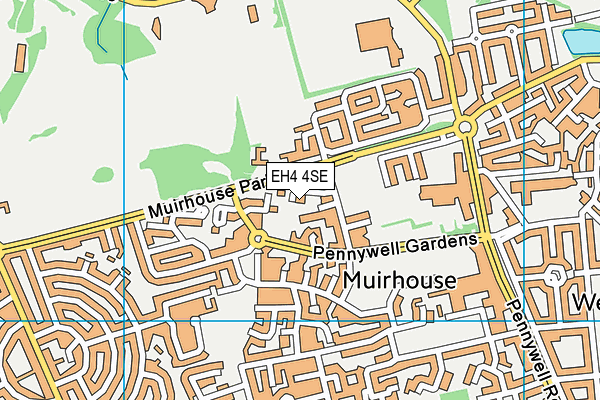 EH4 4SE map - OS VectorMap District (Ordnance Survey)