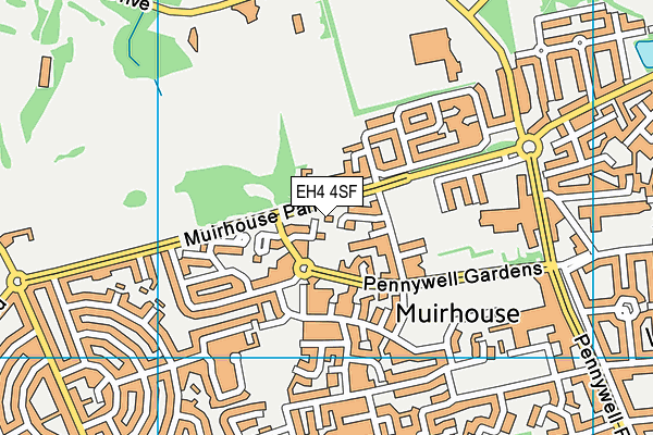 EH4 4SF map - OS VectorMap District (Ordnance Survey)