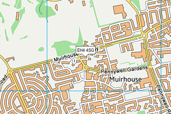 EH4 4SG map - OS VectorMap District (Ordnance Survey)