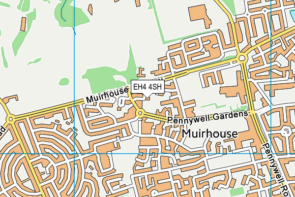 EH4 4SH map - OS VectorMap District (Ordnance Survey)
