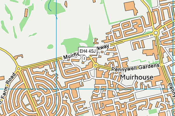 EH4 4SJ map - OS VectorMap District (Ordnance Survey)