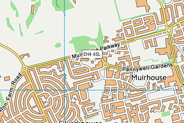 EH4 4SL map - OS VectorMap District (Ordnance Survey)