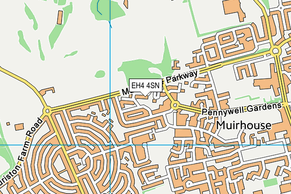 EH4 4SN map - OS VectorMap District (Ordnance Survey)