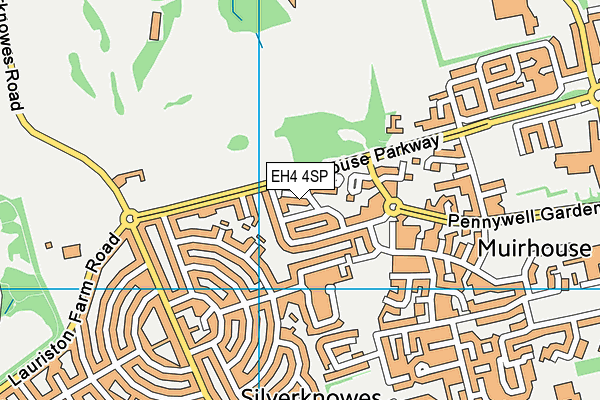 EH4 4SP map - OS VectorMap District (Ordnance Survey)