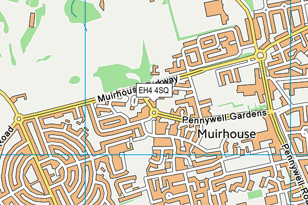 EH4 4SQ map - OS VectorMap District (Ordnance Survey)