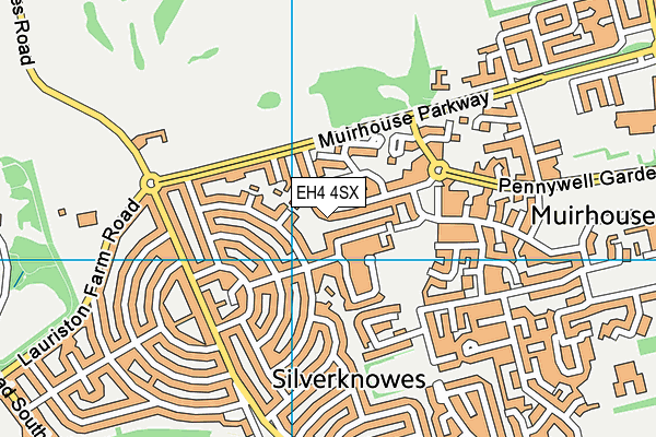 EH4 4SX map - OS VectorMap District (Ordnance Survey)
