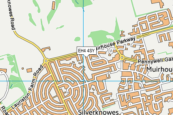 EH4 4SY map - OS VectorMap District (Ordnance Survey)