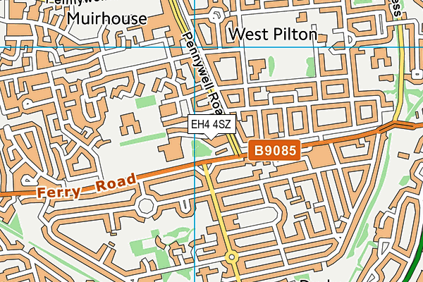 EH4 4SZ map - OS VectorMap District (Ordnance Survey)