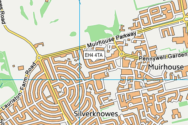 EH4 4TA map - OS VectorMap District (Ordnance Survey)