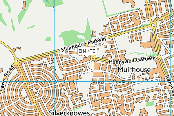 EH4 4TE map - OS VectorMap District (Ordnance Survey)