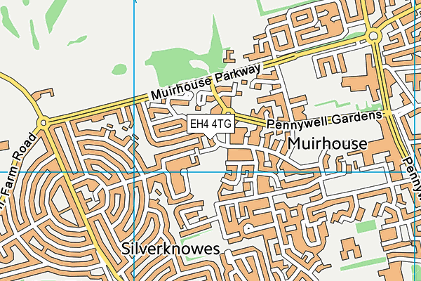 EH4 4TG map - OS VectorMap District (Ordnance Survey)