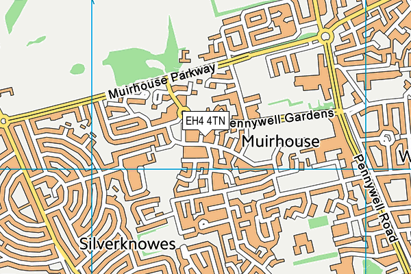 EH4 4TN map - OS VectorMap District (Ordnance Survey)