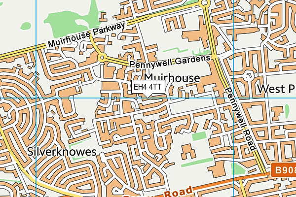 EH4 4TT map - OS VectorMap District (Ordnance Survey)