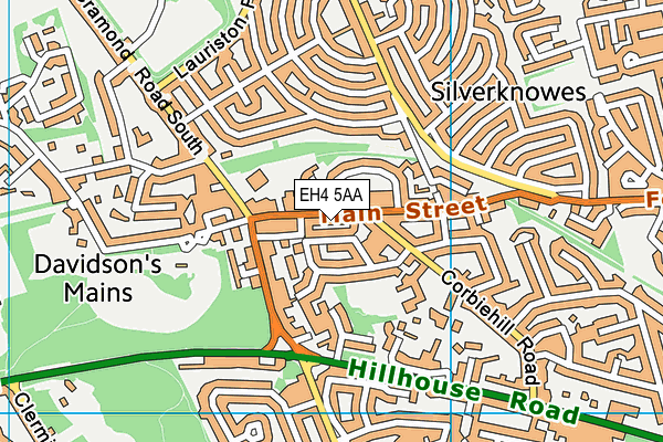 EH4 5AA map - OS VectorMap District (Ordnance Survey)