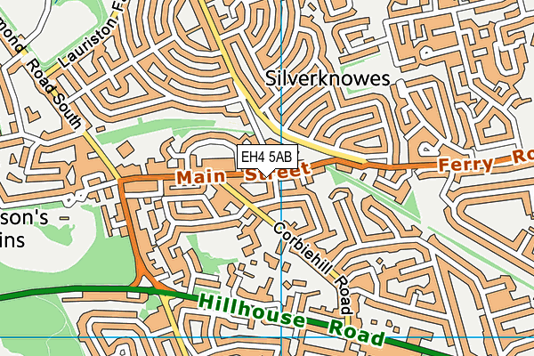 EH4 5AB map - OS VectorMap District (Ordnance Survey)