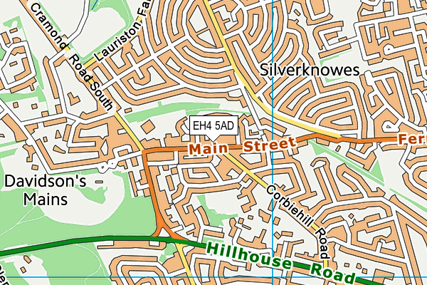 EH4 5AD map - OS VectorMap District (Ordnance Survey)