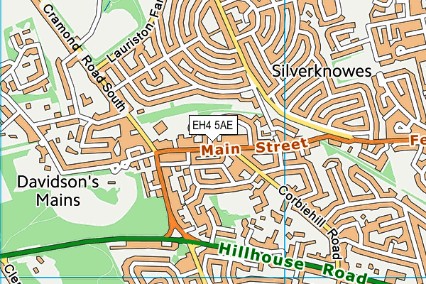 EH4 5AE map - OS VectorMap District (Ordnance Survey)