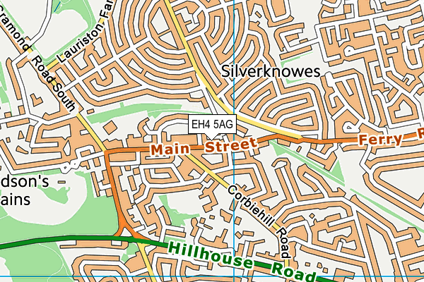 EH4 5AG map - OS VectorMap District (Ordnance Survey)