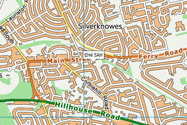 EH4 5AH map - OS VectorMap District (Ordnance Survey)