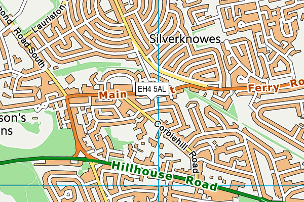 EH4 5AL map - OS VectorMap District (Ordnance Survey)