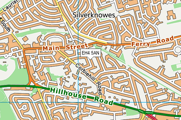 EH4 5AN map - OS VectorMap District (Ordnance Survey)