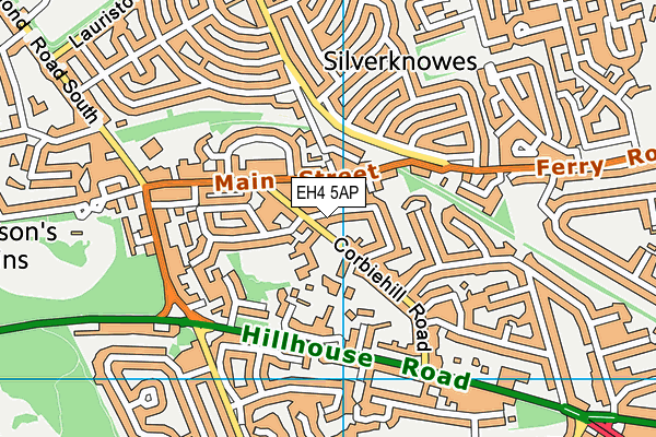 EH4 5AP map - OS VectorMap District (Ordnance Survey)
