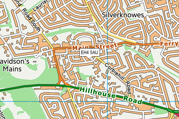 EH4 5AU map - OS VectorMap District (Ordnance Survey)