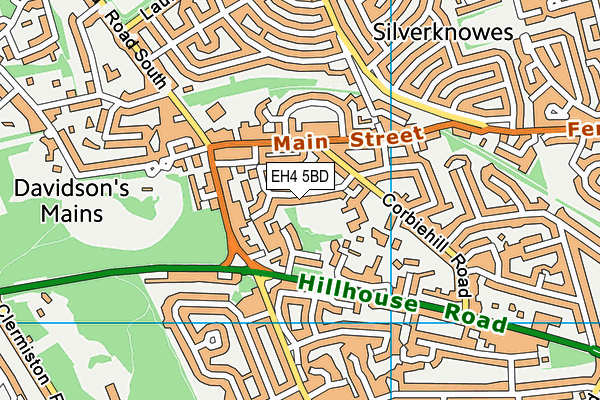 EH4 5BD map - OS VectorMap District (Ordnance Survey)