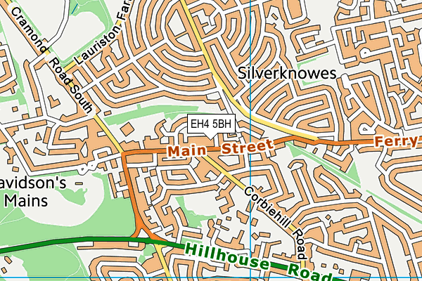 EH4 5BH map - OS VectorMap District (Ordnance Survey)