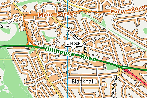 EH4 5BN map - OS VectorMap District (Ordnance Survey)