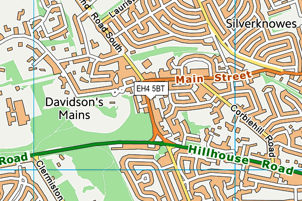 EH4 5BT map - OS VectorMap District (Ordnance Survey)