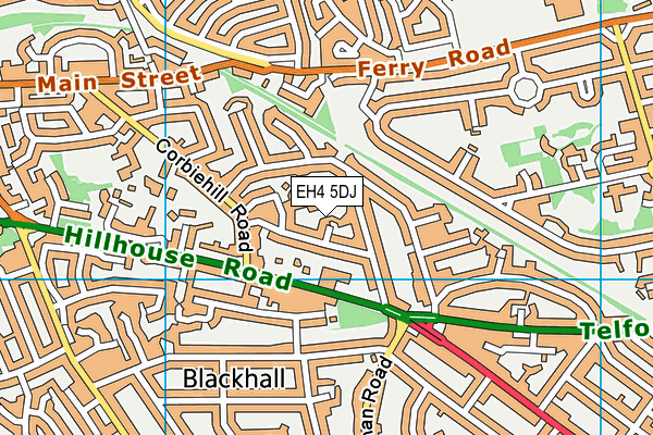 EH4 5DJ map - OS VectorMap District (Ordnance Survey)