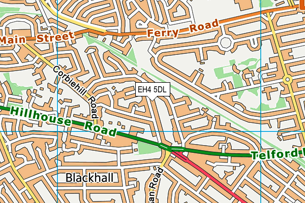 EH4 5DL map - OS VectorMap District (Ordnance Survey)