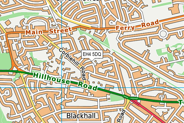 EH4 5DQ map - OS VectorMap District (Ordnance Survey)