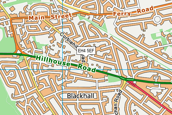 EH4 5EF map - OS VectorMap District (Ordnance Survey)