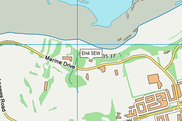 EH4 5EW map - OS VectorMap District (Ordnance Survey)