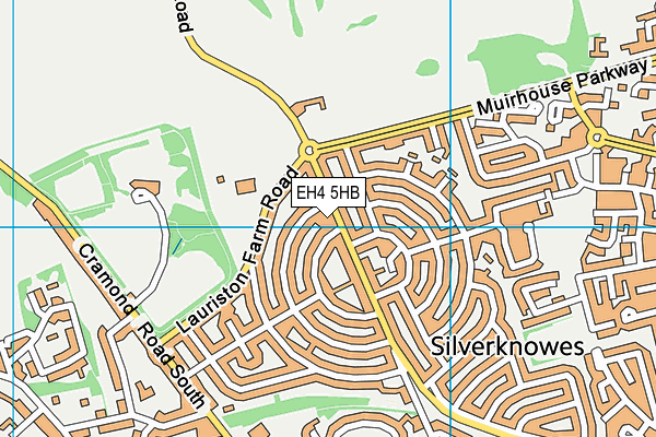 EH4 5HB map - OS VectorMap District (Ordnance Survey)