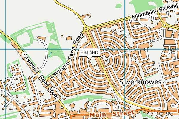 EH4 5HD map - OS VectorMap District (Ordnance Survey)