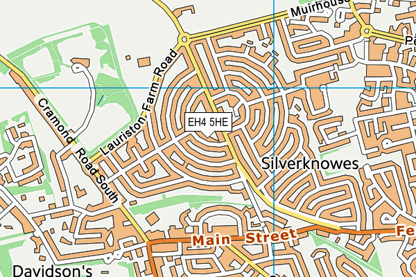 EH4 5HE map - OS VectorMap District (Ordnance Survey)