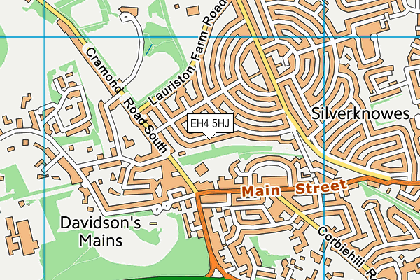 EH4 5HJ map - OS VectorMap District (Ordnance Survey)