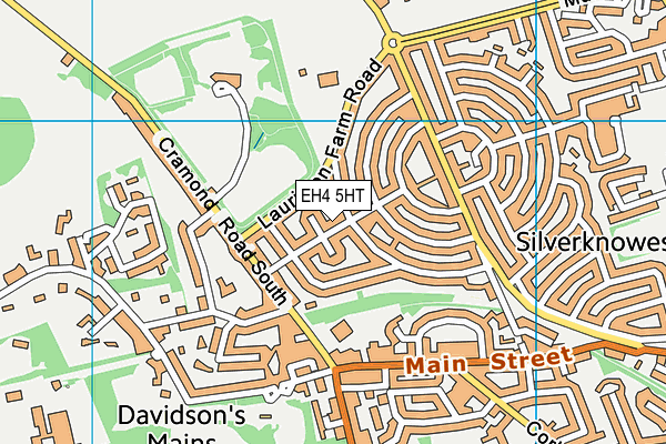 EH4 5HT map - OS VectorMap District (Ordnance Survey)