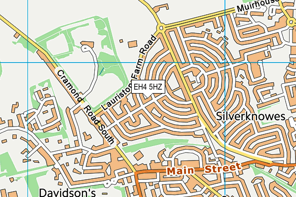 EH4 5HZ map - OS VectorMap District (Ordnance Survey)