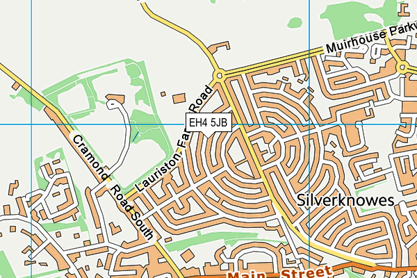 EH4 5JB map - OS VectorMap District (Ordnance Survey)